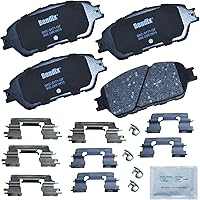 Vista 136 de Pastillas de Freno Delanteras Cerámicas Bendix Priority1 CFC430A para Modelos Selectos INFINITI G35, I30, Nissan 350Z, Altima, Juke, Maxima, Sentra