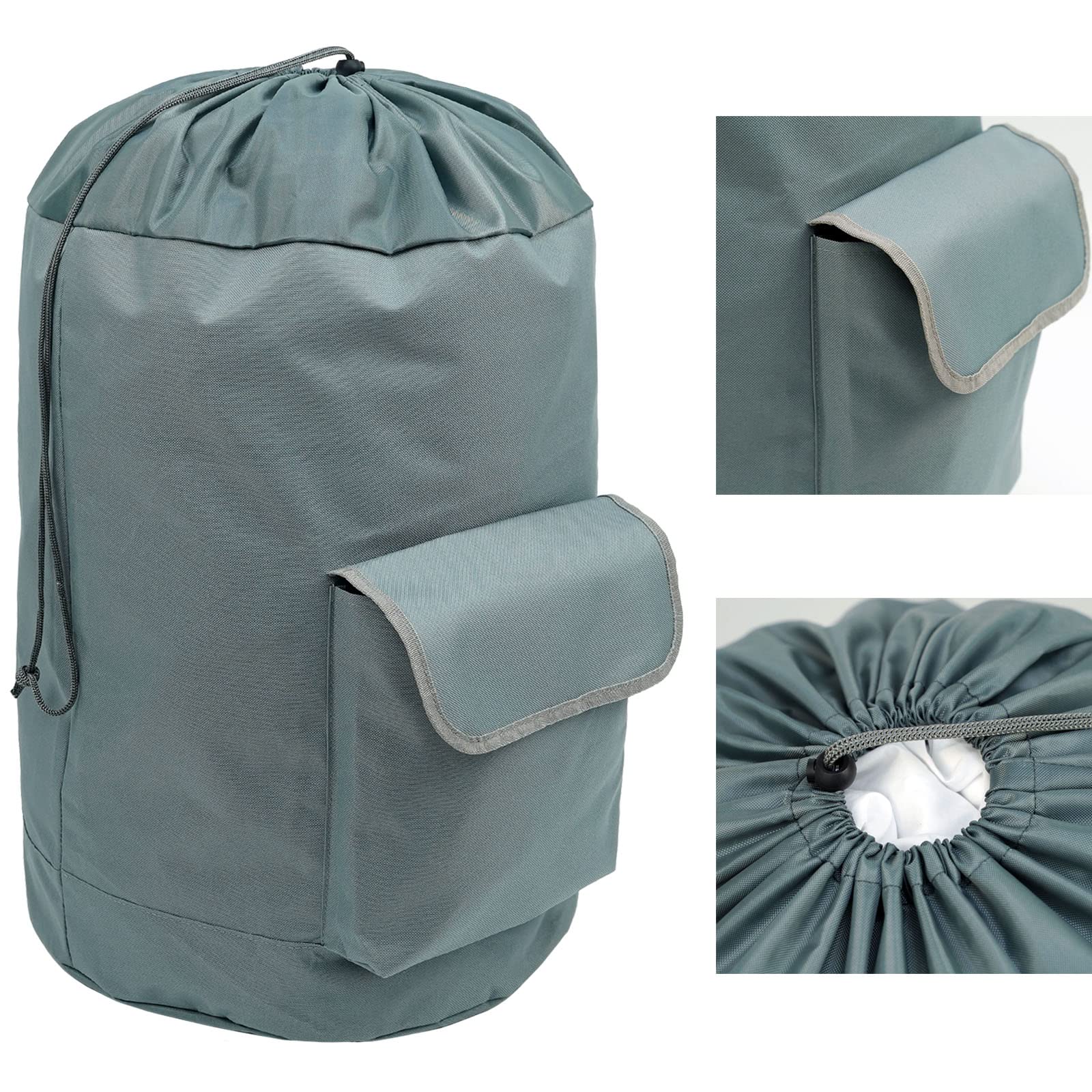 Casaphoria Laundry Bag Backpack for College,Foldable Heavy Duty Luggage Bag with Drawstring Closure,Extra Large Capacity Hamper Bag for Laundromat,Camping Backpack for Dorm Students