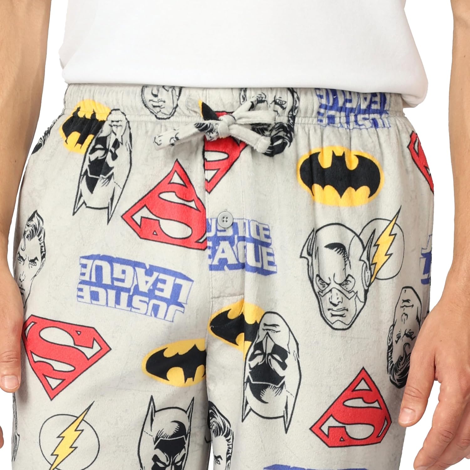 JUSTICE LEAGUE mens Pajama Pants, Lounge Bottoms With Drawstring, Ultra-soft & Comfortable - Image 3