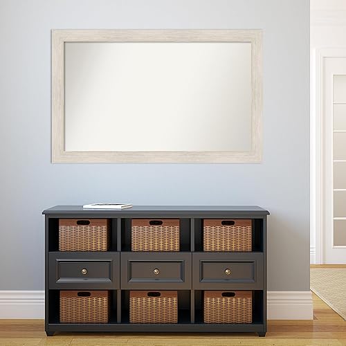 Miniatura 5 de Amanti Art Espejo personalizado, espejo de baño de madera dura, espejo de pared o espejo de tocador de baño sobre el fregadero (31 x 49 pulgadas),