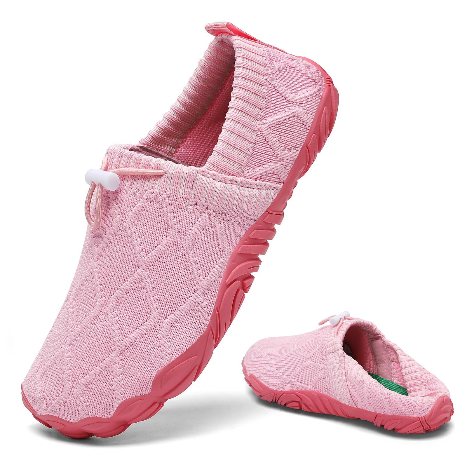 SAGUARO Unisex Barfußschuhe Slip-On Hausschuhe mit Breite Zehenbox für Pendeln Freizeit Park Walking Gr.36-48