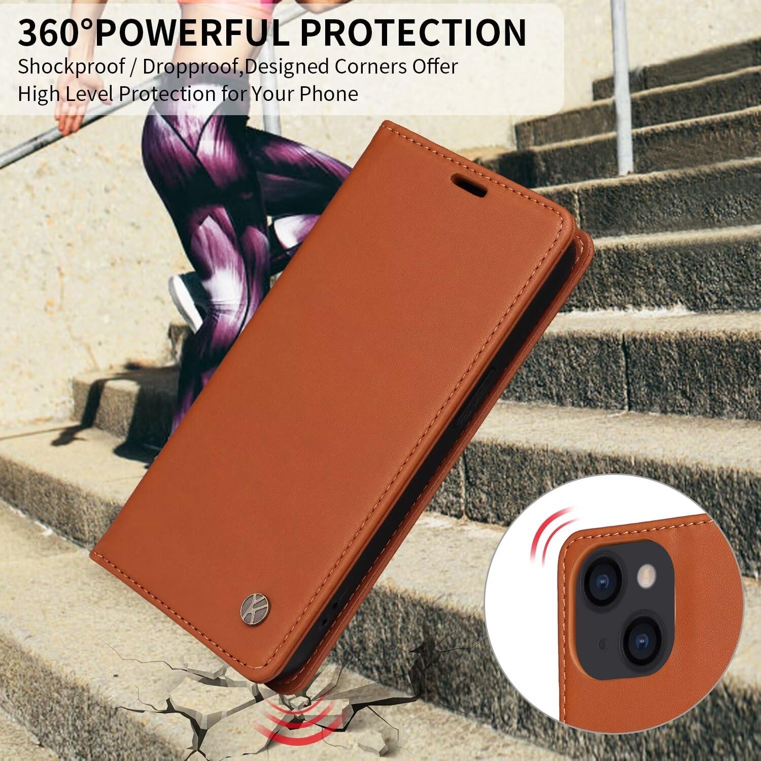 Beajew Cover per Realme 11 5G/Realme 11x 5G Flip Custodia in Pelle PU