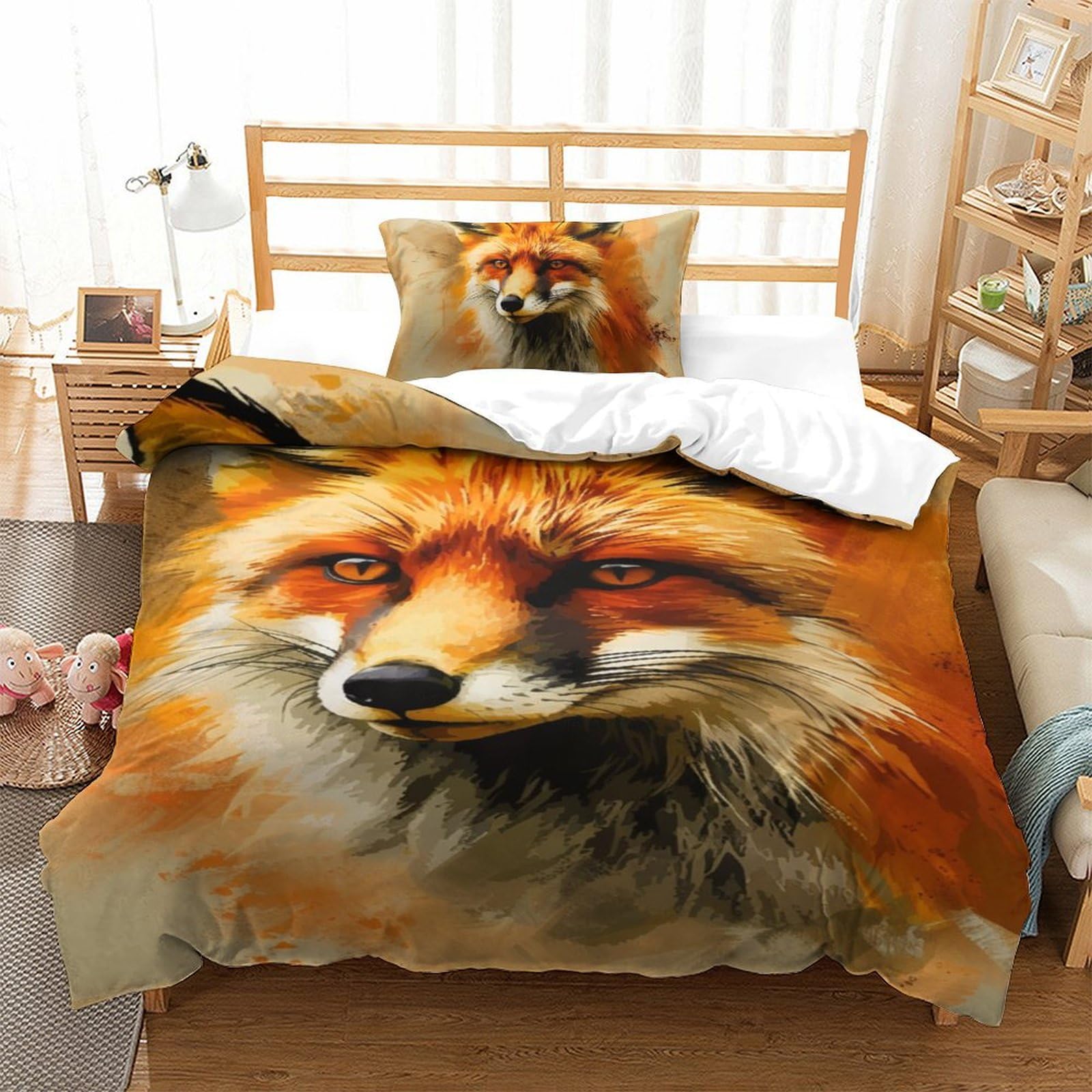 Parure de lit jungle en microfibre douce et respirante