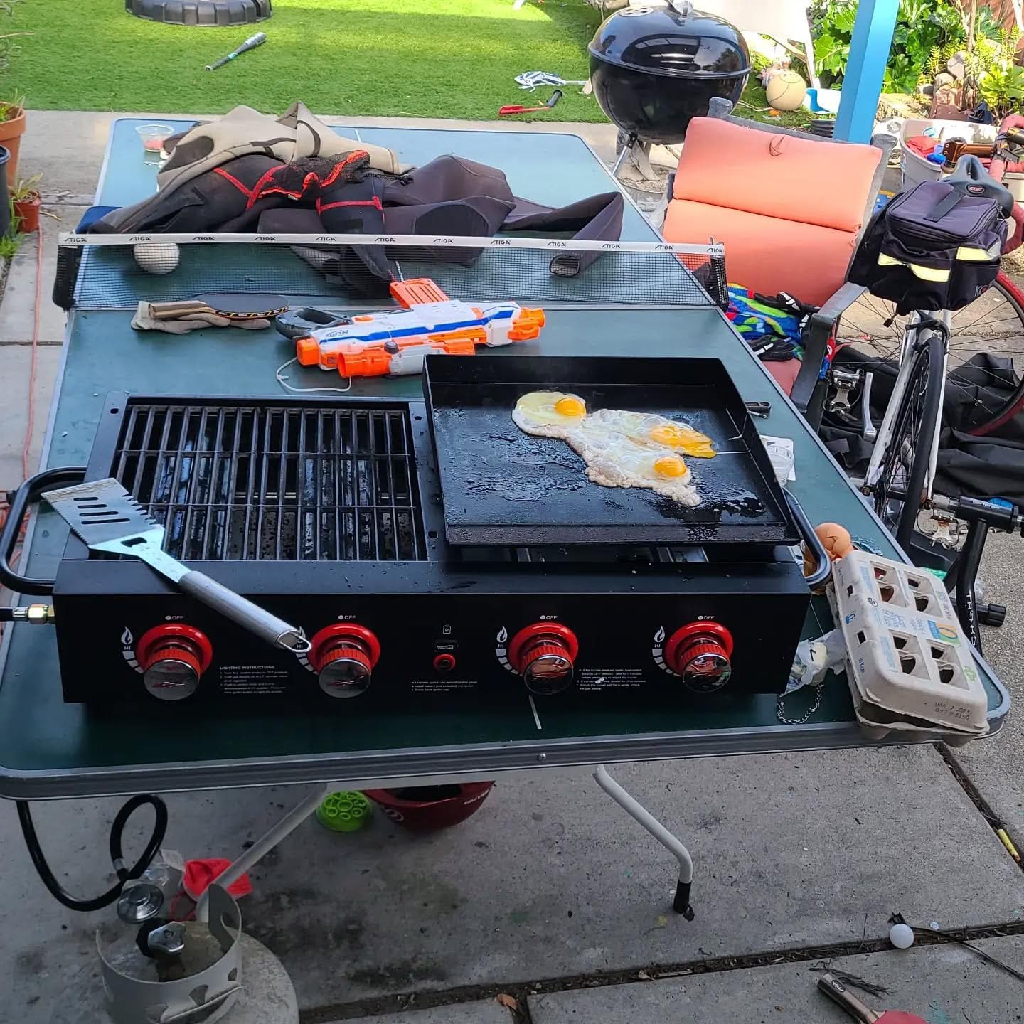 Portable Top Griddle for Royal Gourmet GD4002T, Cast Iron Griddle Plate, Royal Gourmet accessories, Outdoor BBQ Cooking Camping, Flat Top for Royal Gourmet 4-Burner Gas Grills