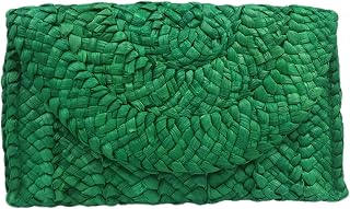 Women's Straw Clutch Bag Envelope Bags Summer Beach Wallet Handbag Woven Purse Crossbody Straw Bag Boho