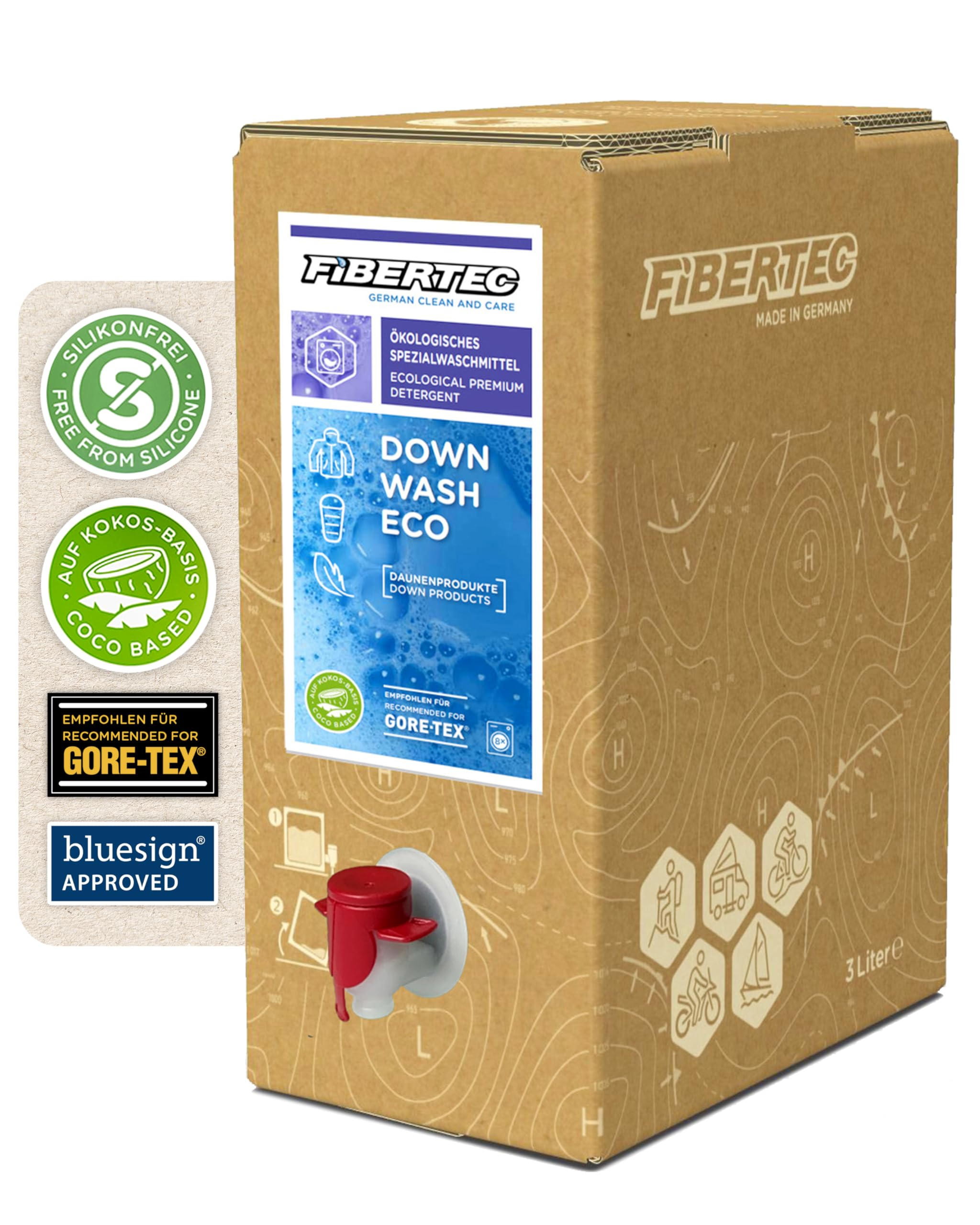 FIBERTEC Down Wash Eco Waschmittel flüssig 3L