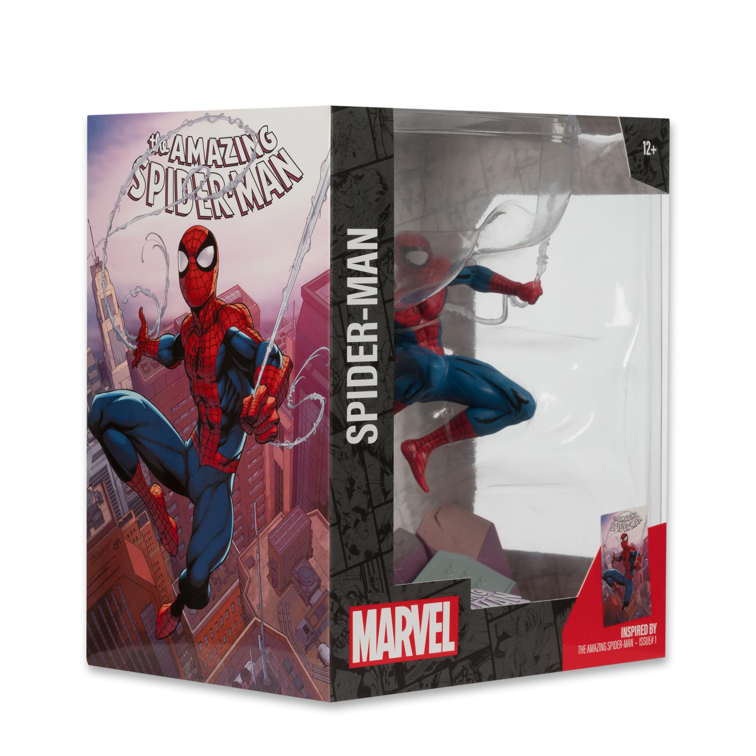 Marvel Spider-Man Skala 1:10. Kolekcjonerska ze sceną (Niesamowity Spider-Man #1) Zabawki McFarlane
