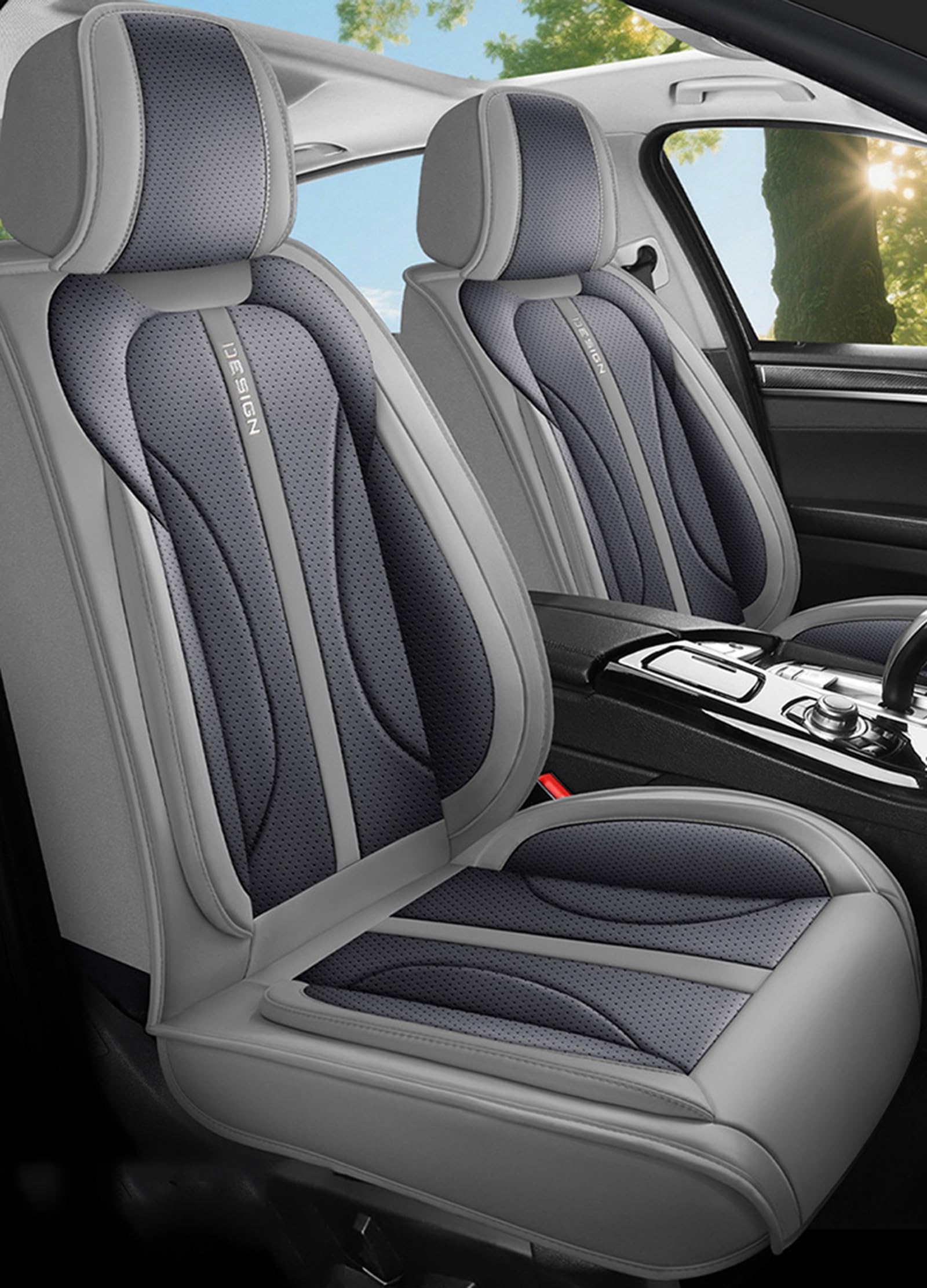 IUYIXWFP Car Seat Covers,Universal Fit for Most Cars,SUV,Sedans and Pick-up Trucks,Automotive Leather Vehicle Cushion Covers,C
