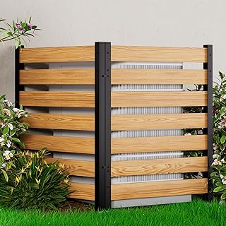 Air Conditioner Fence for Outside Wood Fence Panel, Trash Can Screens Wo...