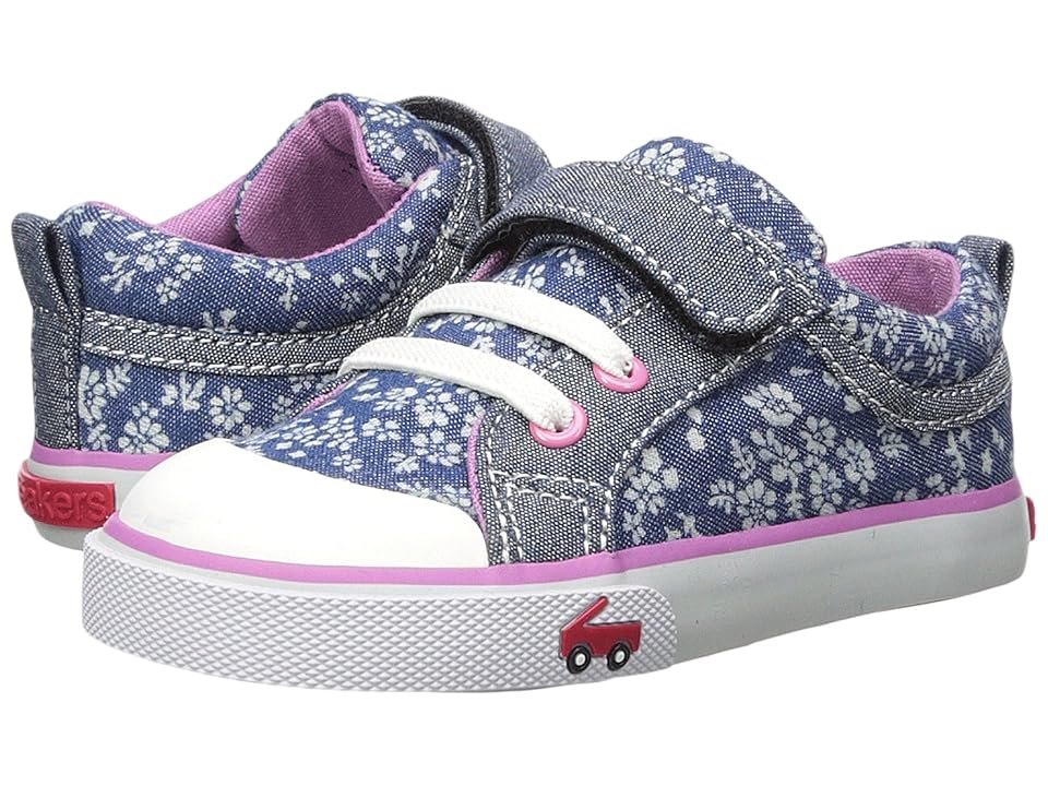 

See Kai Run Kids Kristin (Toddler/Little Kid) (Blue Flowers) Girls Shoes, Pink