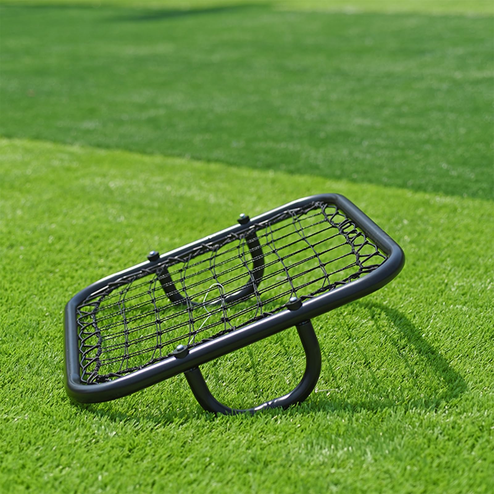 Rete da Rimbalzo per Calcio, reti da Rimbalzo Portatili a Molla, Attrezzatura per Allenamento di Calcio, Angolo Regolabile Resistente agli Urti, per Controllo Passaggio tiro Pratica