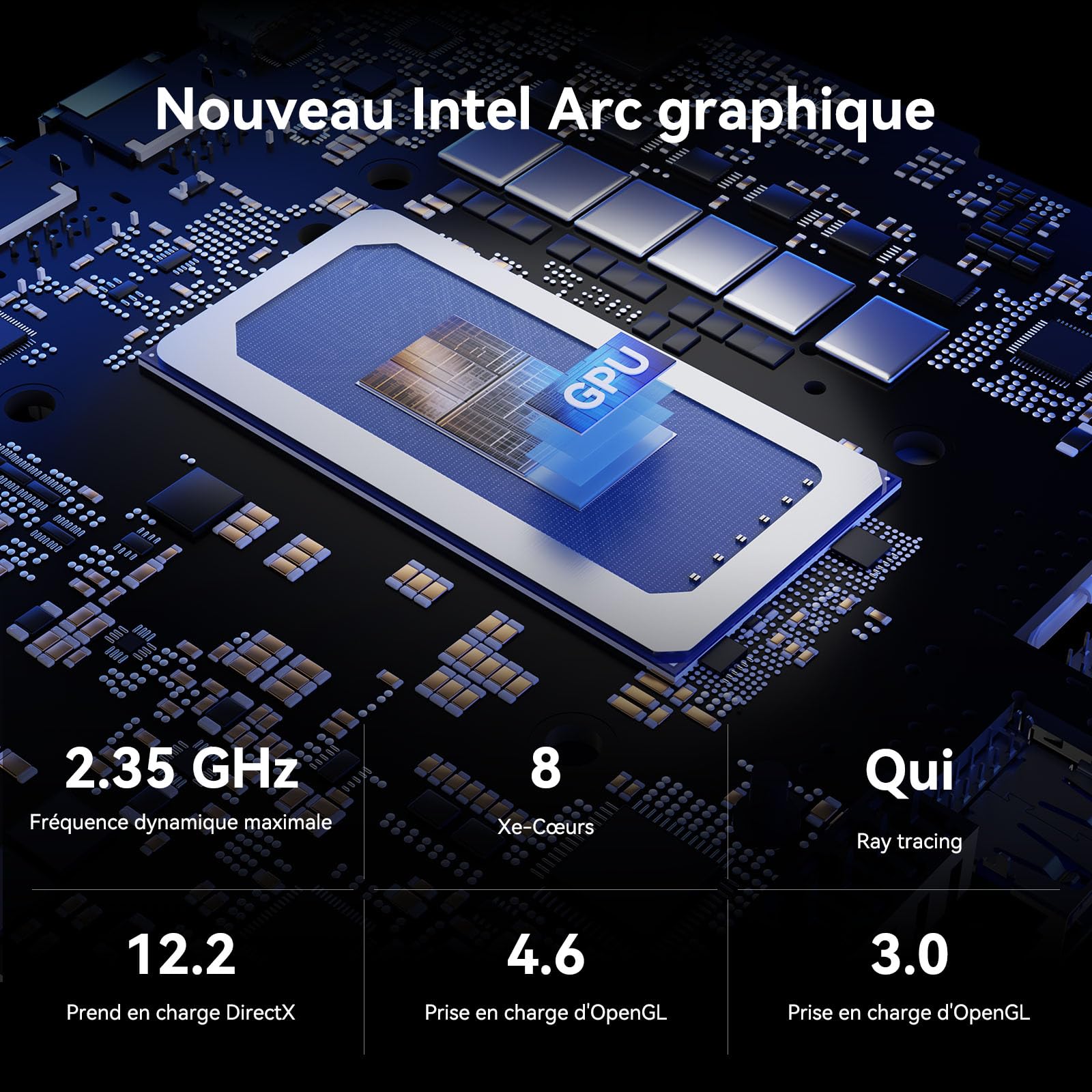 GEEKOM GT1 Mega Mini PC AI avec Intel Core Ultra 9-185H, Double LAN 2.5G | SSD 1To(jusqu'à 4To),Ultra-Silencieux <32dB, 16Go DDR5 Évolutif, Mini Ordinateur, 2x USB4, Lecteur de SD, 4 Écrans 8K, WiFi 7