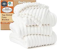 Vista 51 de Bedsure GentleSoft - Manta blanca para sofá, mantas suaves y acogedoras para mujeres, lindas mantas de forro polar pequeñas para niñas, decoración