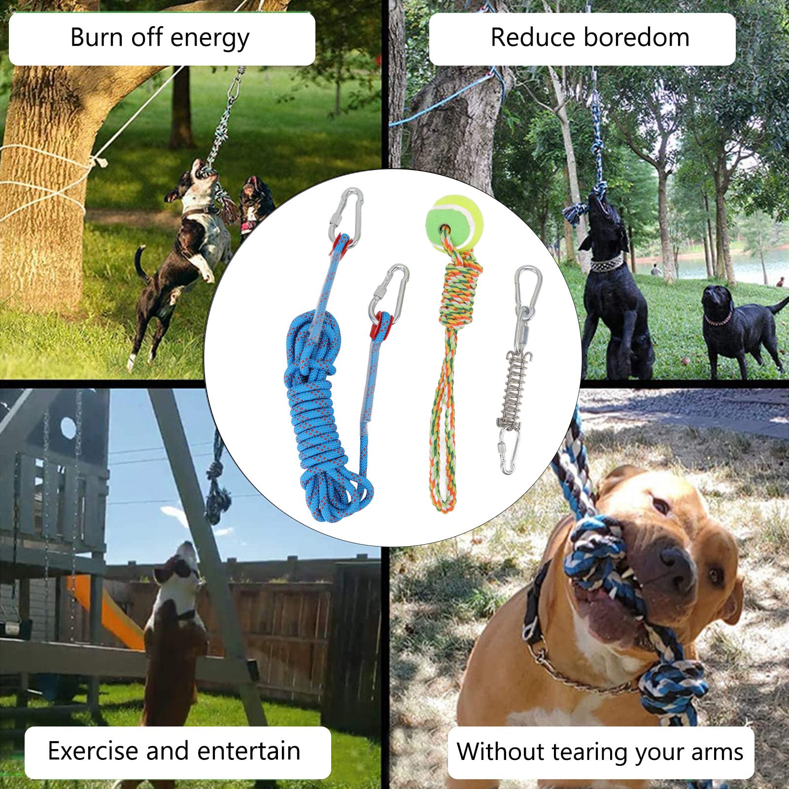 Luocute Dog Bungee Tug Toy - Image 3
