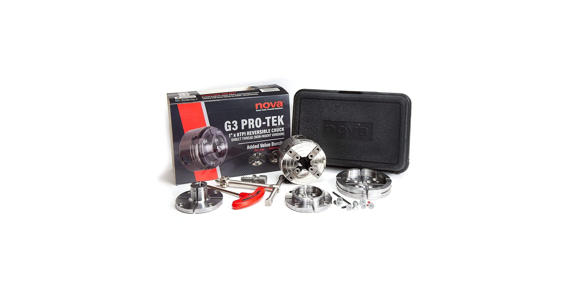NOVA 48293 PREMIER PRO-TEK G3 CHUCK Bundle with 2