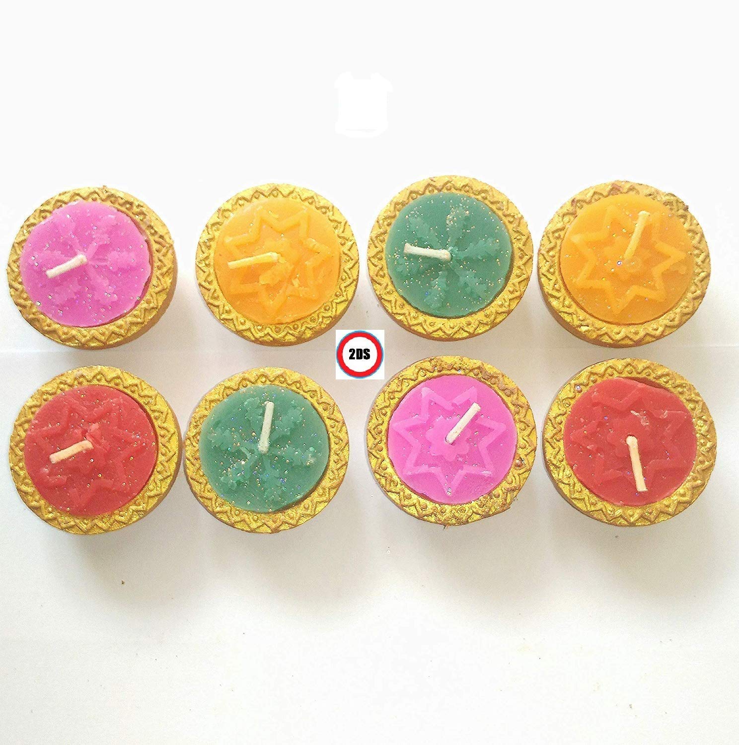 Buy 2DSEarthen Diwali Diya Candles for Home Decoration & Best puja