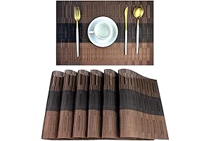 PIGCHCY Washable Table Mats Set of 6