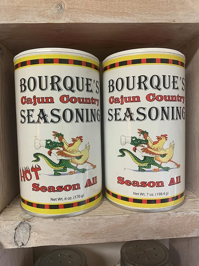 Bourque's Cajun Country Seasoning (Hot, 6 ounce) Grocery & Gourmet Food