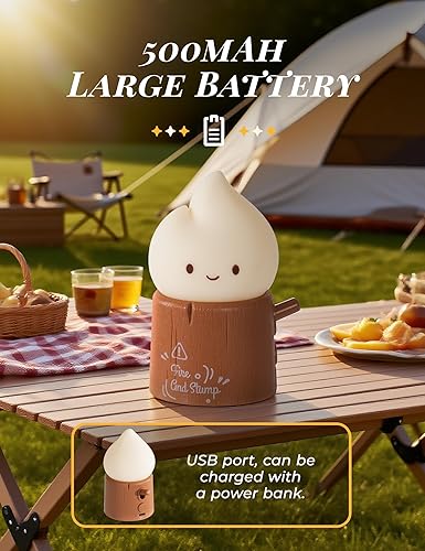 Miniatura 5 de Luz nocturna de antorcha con máquina de sonido para bebé, 2 modos de luz de vela y lámpara de noche, calmante de ruido blanco, luz nocturna cálida