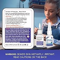 Vista 7 de Super pegamento para impresión 3D, adhesivo capilar ultrafino para PLA ABS PETG TPU, unión instantánea profesional para micro huecos