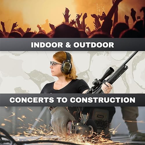 Miniatura 8 de BenchMaster Rifleman ACH - Orejeras para disparar, 21 dB, conciencia situacional, orejeras de protección auditiva, conector de música de 0.138 in