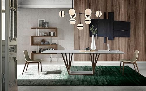 Miniatura 7 de Silla comedor tapizada en Tela y estructura de Patas en Madera de Fresno Pintado en Color nogal.