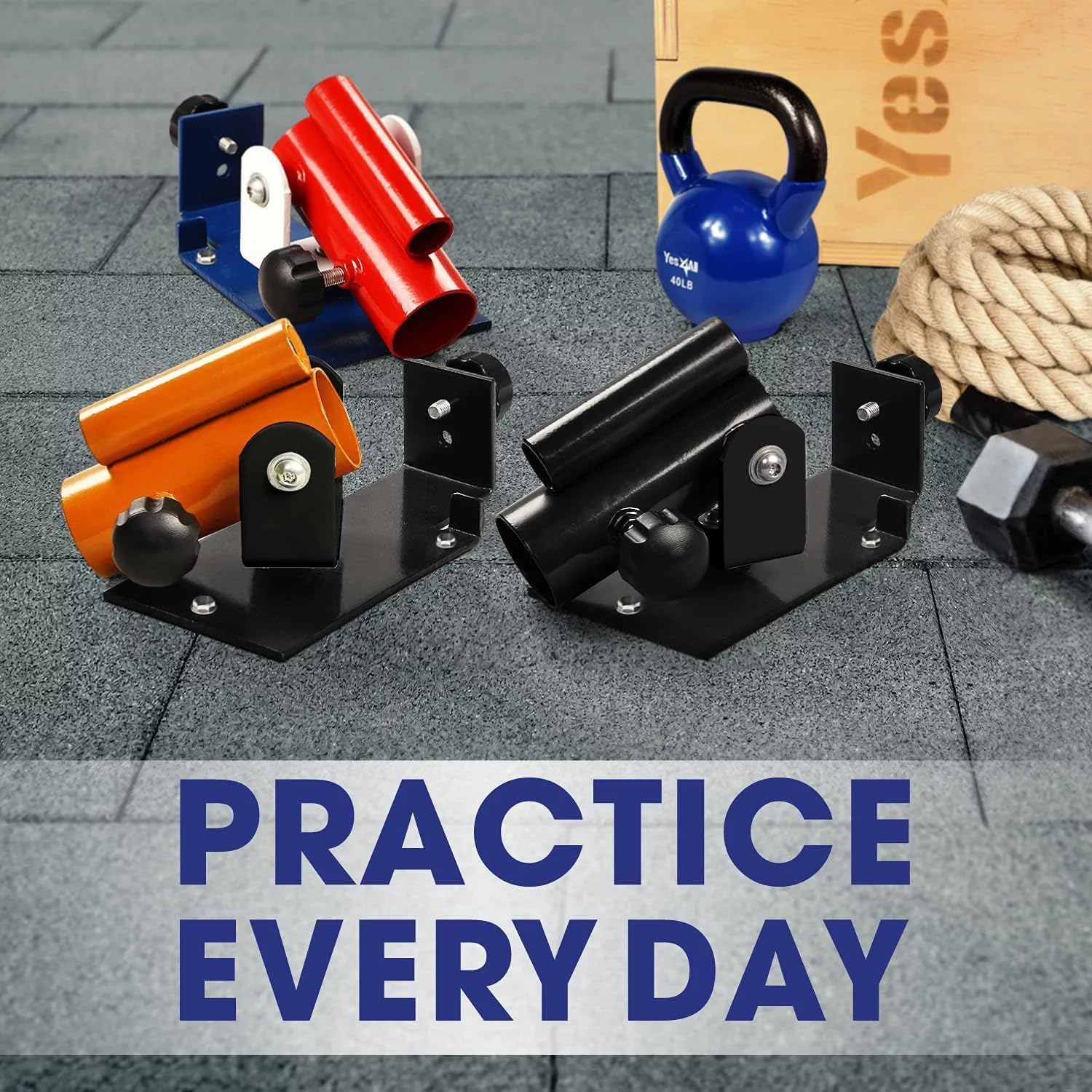 Yes4All Plataforma de Remo en T con Giro de 360°, Accesorio de Mango para Landmine, Agarres para Gym para Entrenamiento, Compatible con Barra Estándar de 1" y Barra Olímpica de 2"