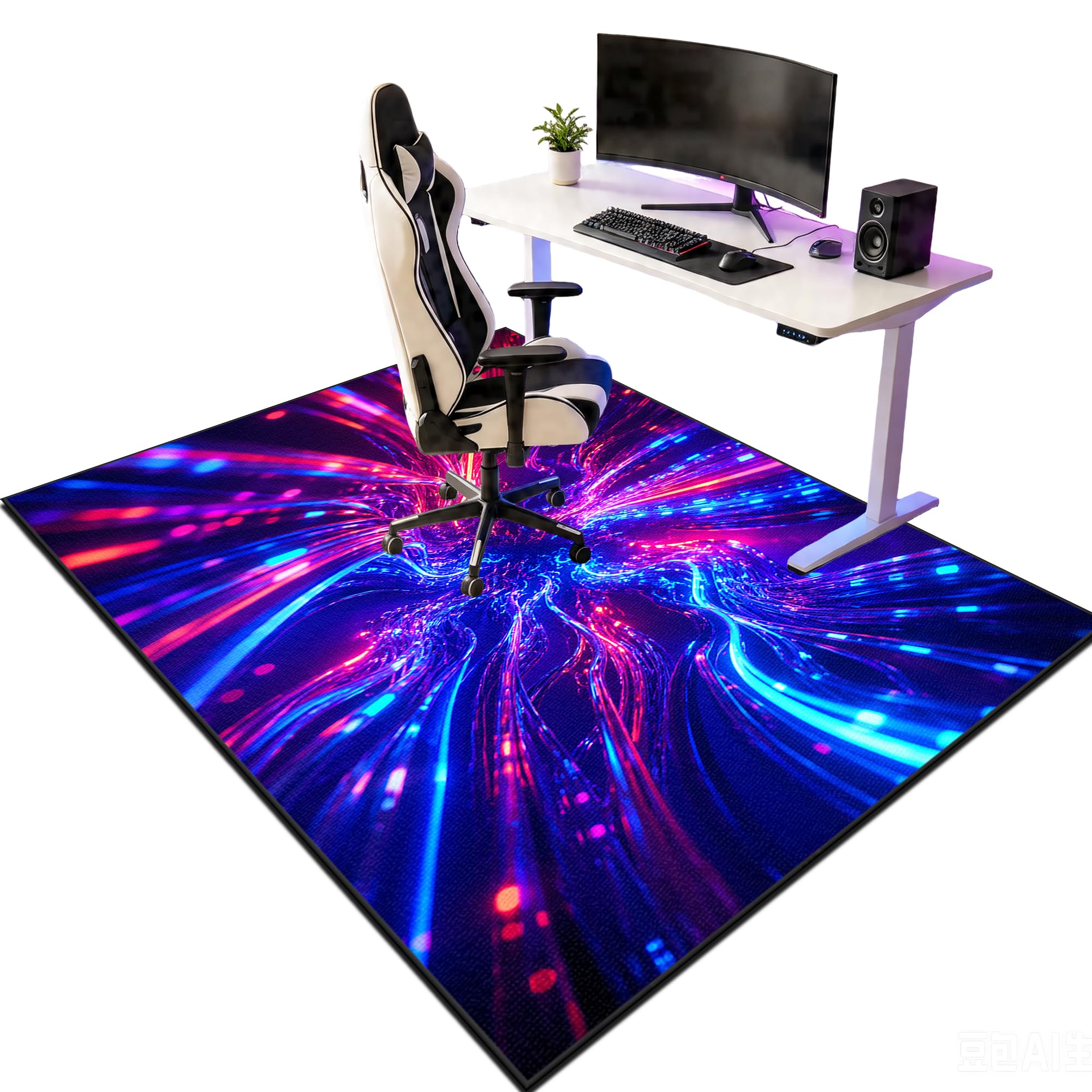 200 x 300 cm Tapis de Protection de Sol Gaming Tapis Chaise de Bureau Protège Parquet Chaise roulettes Antidérapant Tapis de Sol Gamer Tapis de Protection de Sol Convient au Bureau à Domicile