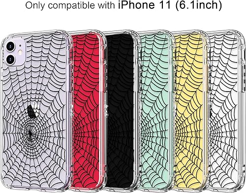 Miniatura 10 de ICEDIO - Funda para iPhone 11 con protector de pantalla, transparente y con patrones florales, para niñas y mujeres, a prueba de golpes, diseño