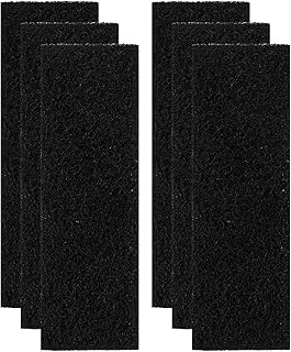 6pcs Carbon Filters for Litter Robot 3, Activated Charcoal Filters Replacement Carbon Filters for Litter Box Cat Litter Box Filters Replacement for Litter Robot 3 (Black)