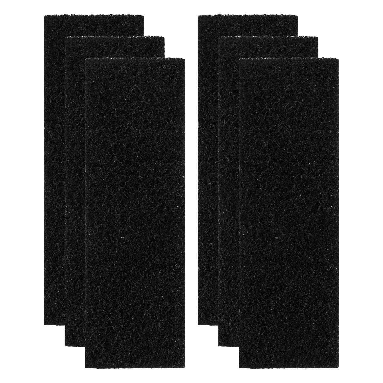 NQEUEPN 6 Uds Filtros de Carbón para Litter Robot 3, Filtros de Carbón Activado Filtros de Carbón para Caja de Arena Filtros de Caja de Arena para Gatos Compatible con Litter Robot 3 (Negro)