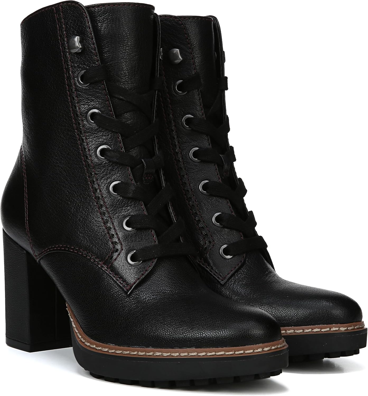 Naturalizer Womens Callie Bootie Heeled Lace Up Boot