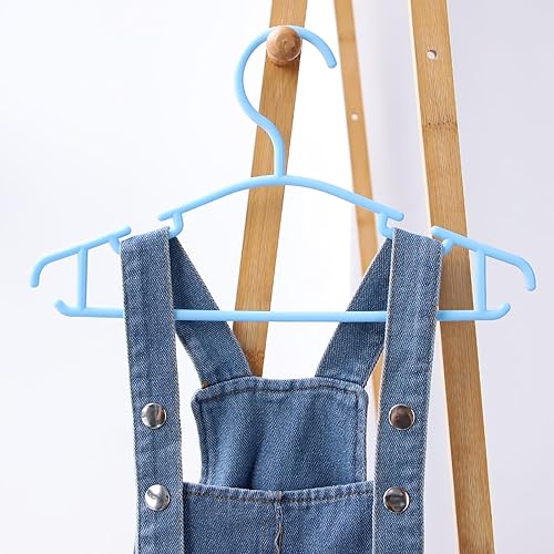 Miniatura 7 de GoodtoU Perchas de bebé para armario, paquete de 60 perchas para niños, perchas para guardería, perchas para bebés con divisores de tamaño, color