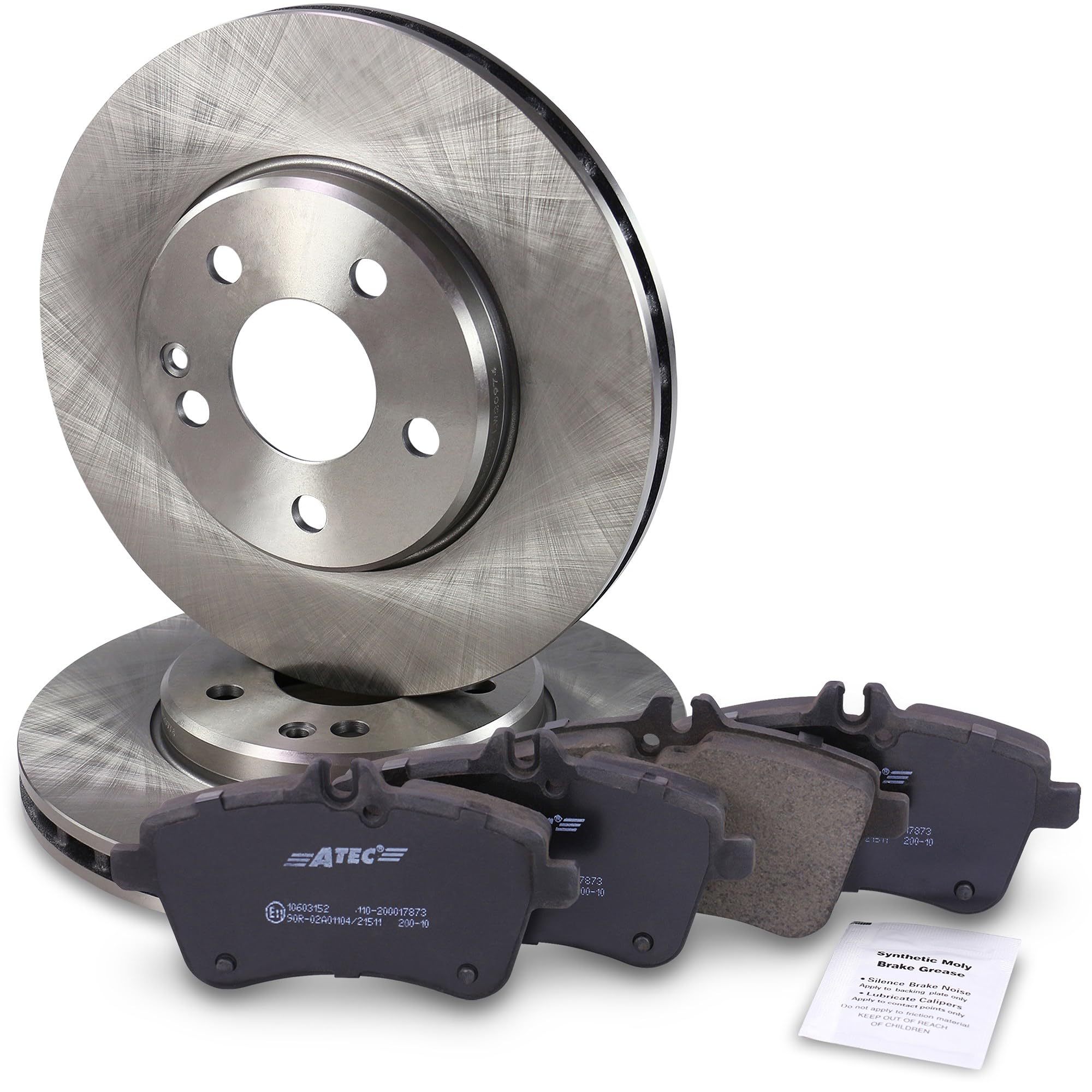BESTPRICE Juego de frenos eje delantero incl. discos de freno ventilados Ø 288 mm + pastillas de freno delanteras, compatible con MERCEDES Clase A (W169), Clase B Sports Tourer (W245)