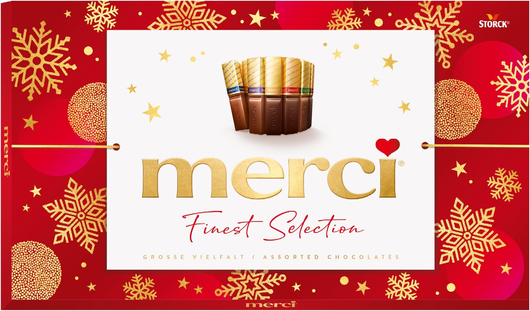 Merci Finest Milk & Dark Chocolate Variety Pack, 400 g (Pack of 1) | Premium Selection, Gluten-Free, Packaging May Vary
