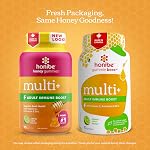Honibe Multivitamine chez l'adulte Gummies Plus Vitamines à base de miel fabriquées au Canada Vitaminations à base d'immuno-gummées pour les femmes ou les hommes 70 gummies |