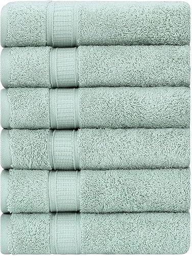 Miniatura 46 de Juego de 2 toallas de baño de lujo de La Hammam para baño, spa, gimnasio, ducha, piscina, dormitorio universitario Toallas de baño turcas