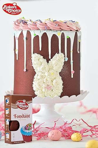 Miniatura 5 de Baker's Choice, Baker's Choice - Glaseado de fondant marrón, 4 onzas, listo para usar para decorar tartas, glaseado, fácil de rodar, Kosher, sin