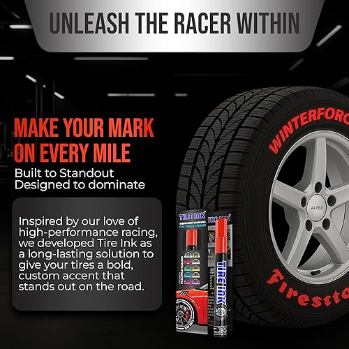 Miniatura 44 de Bolígrafo de pintura de neumáticos de color morado, bolígrafos de pintura permanente impermeables para letras de rueda de automóvil, seguro