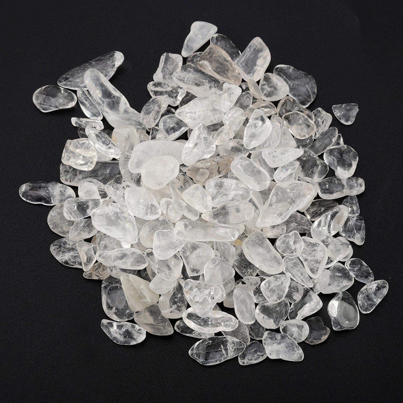 Naturalny kryształowy kamień Tumbled Chips Kruszone kamienie Reiki Healing Quartz Crystals Kamienie o nieregularnym kształcie(White)