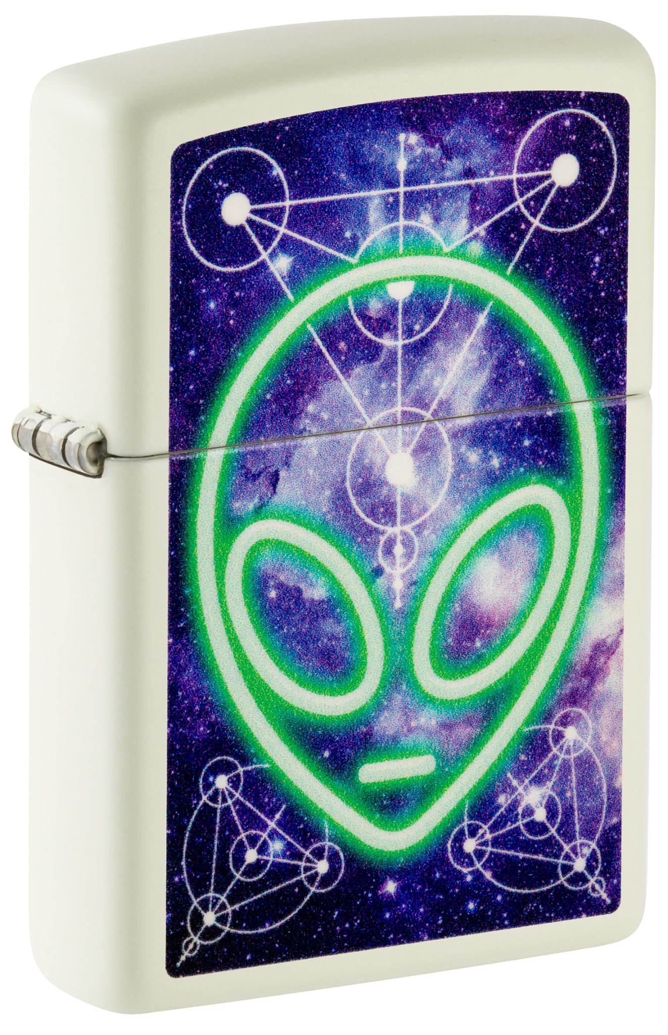 Zippo Sturmfeuerzeug - Alien, Glow-in-The-Dark, Color Image - Nachfüllbar - Wiederverwendbar - Windfestes Design - Geschenkbox - Made in USA