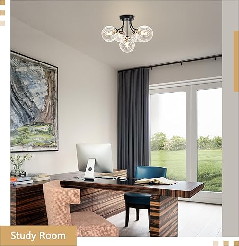 Miniatura 17 de Sputnik Candelabros de 15 luces de cristal ahumado de 39 pulgadas, lámpara de globo grande con vidrio gris ahumado, candelabros negros Sputnik