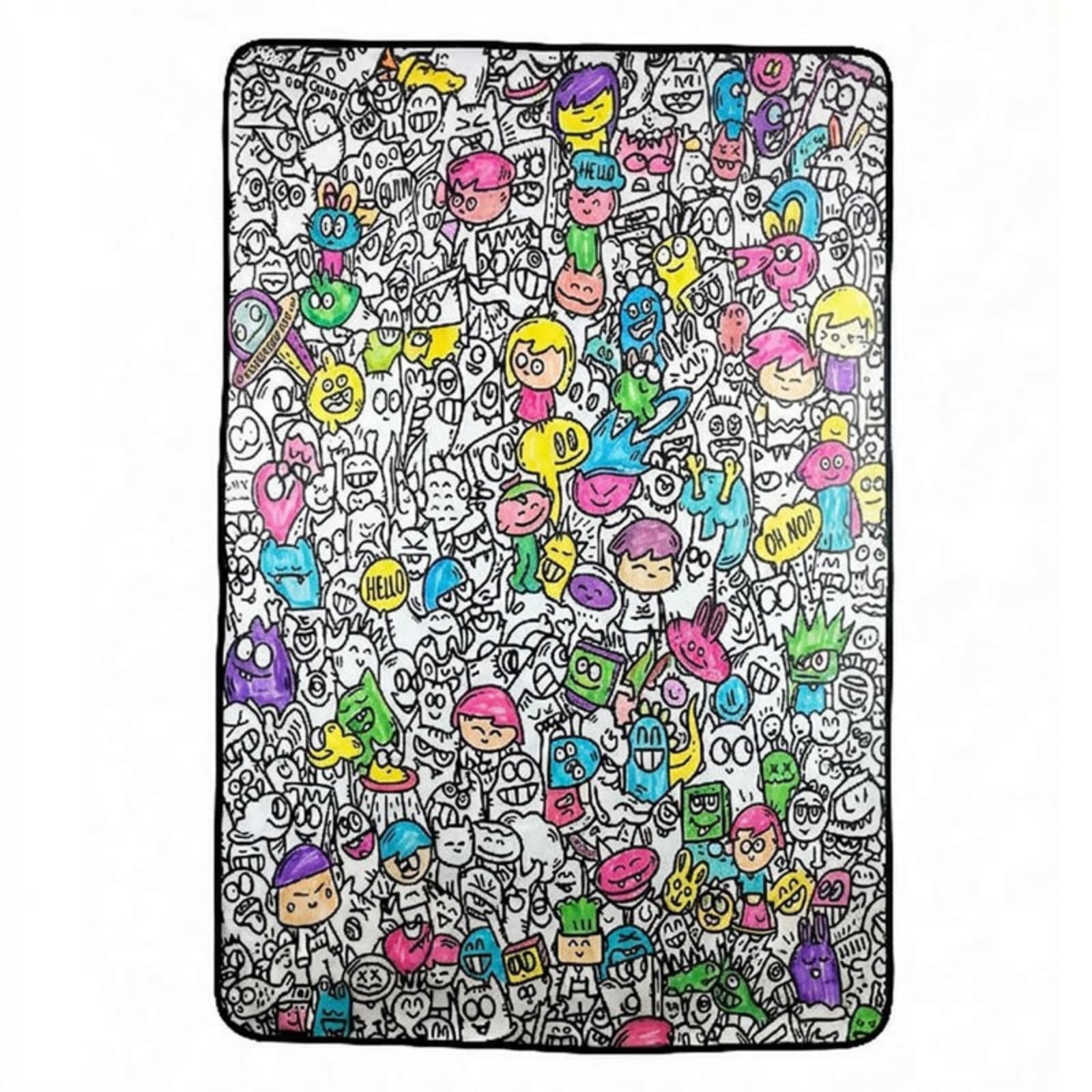 para Colorear Personalizada , Coloreado Peculiar Y Divertido, 100 × 140 Cm
