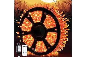 JMEXSUSS 600 LED Orange Lights Outdoor