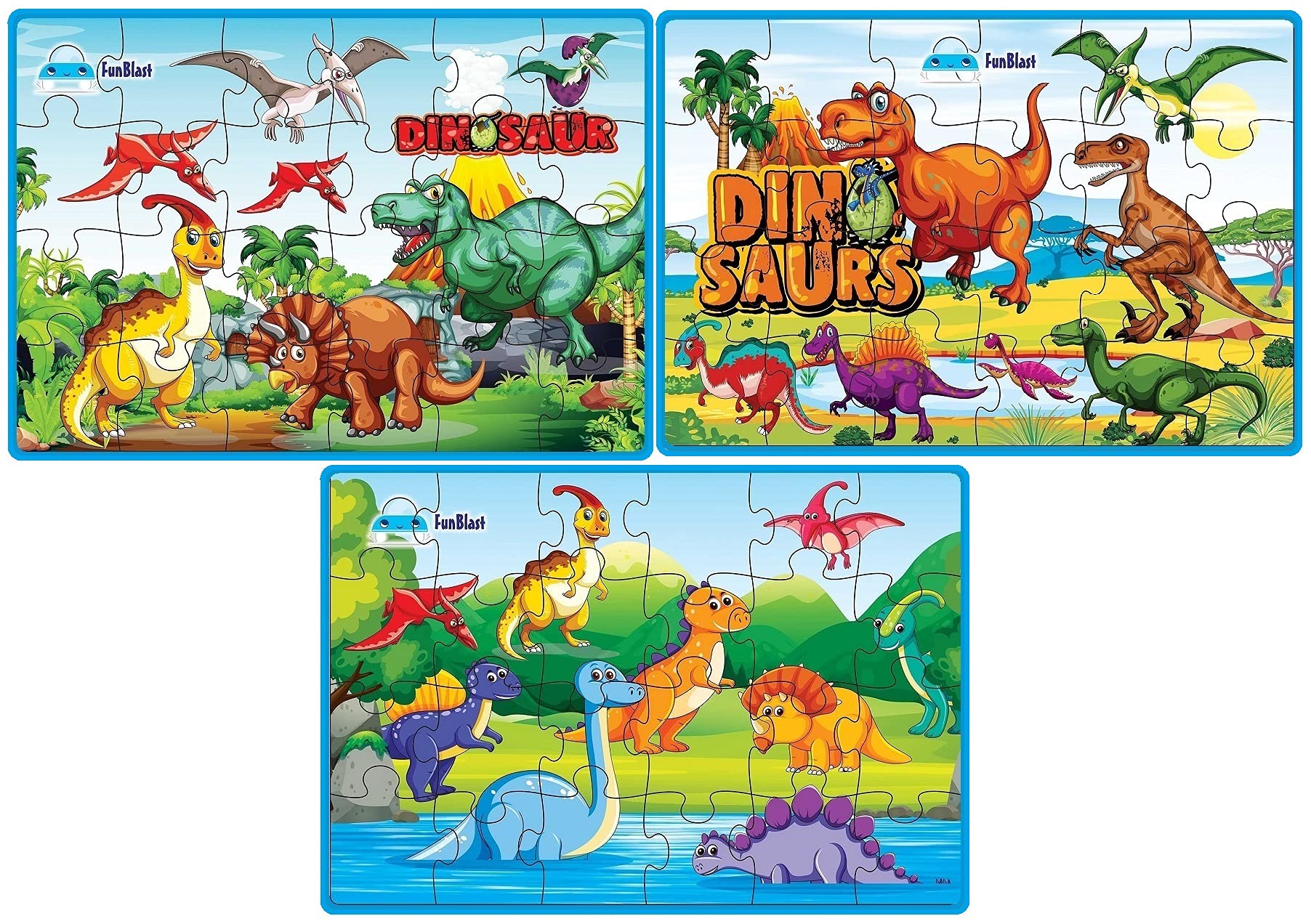 FunBlast Dinosaur Jigsaw Puzzle for Kids – Educational Puzzle Toys Learning Jigsaw Puzzle, Floor Puzzle for 3+ Years Old Boys,Girls,Children (72 Pcs; Multicolor) (B0963DW71J) Amazon Price History, Amazon Price Tracker
