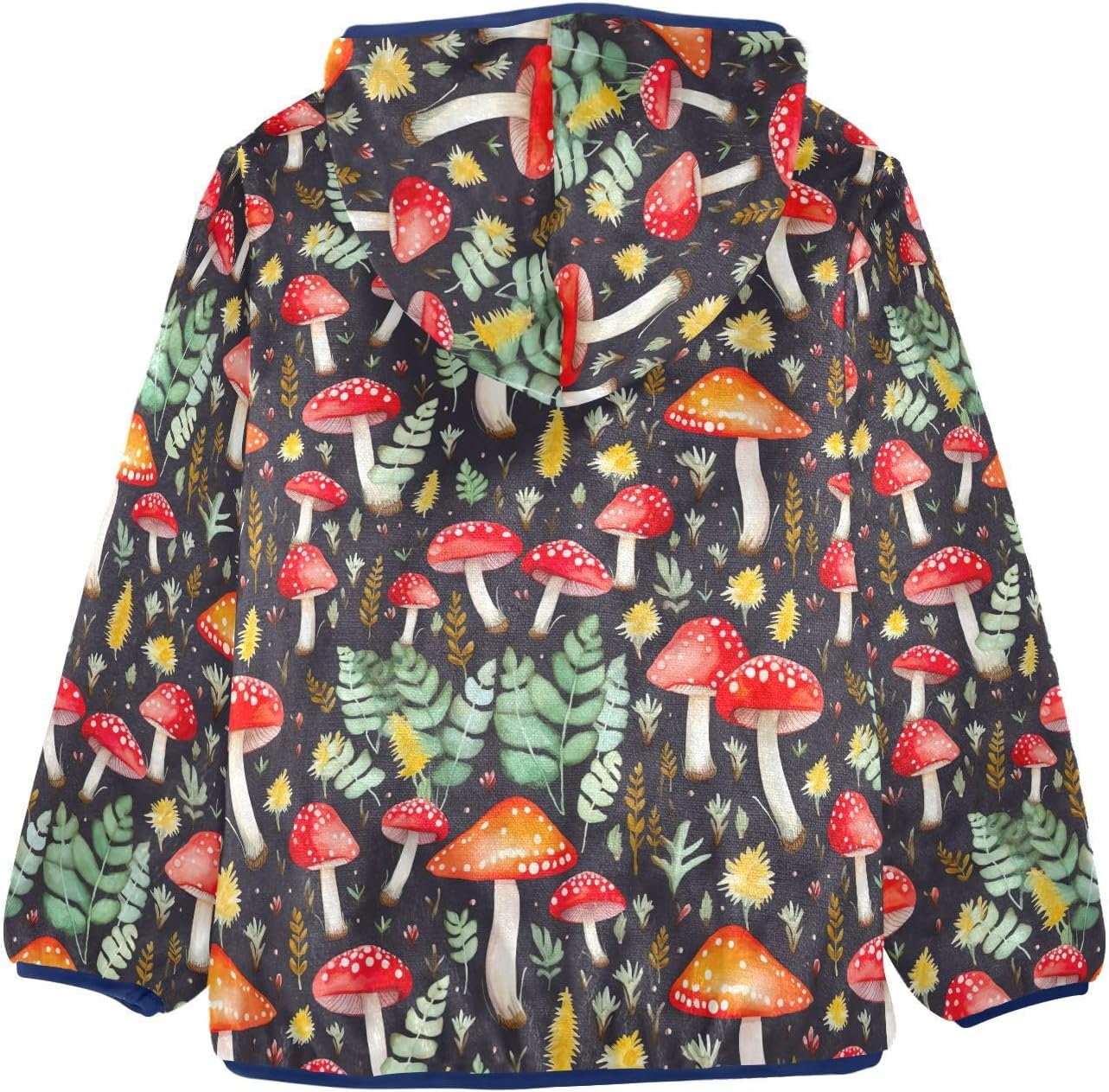 Mushroom Boys Fleece Coat,Children's Zip-Up Hoodie Jacket,Baby Warm Fashion Outerwear 3-10T,B0402918