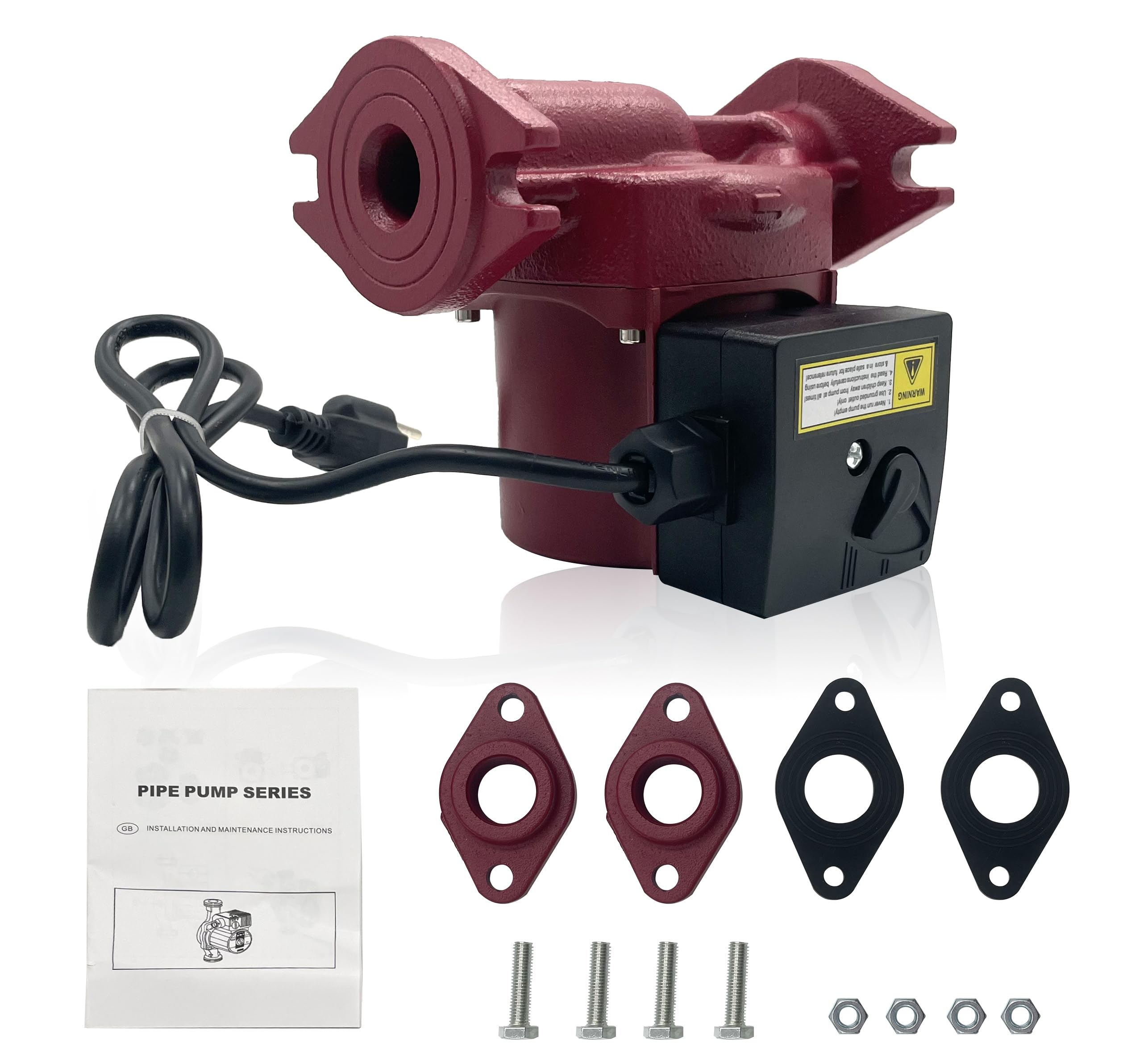 115V 17GPM 3-Speed Circulator Pump Compatible with Grundfos UPS15-58FC Super Brute Circulator, 1/25HP, 60Hz Replace # 59896341 UPS 15-58 FC