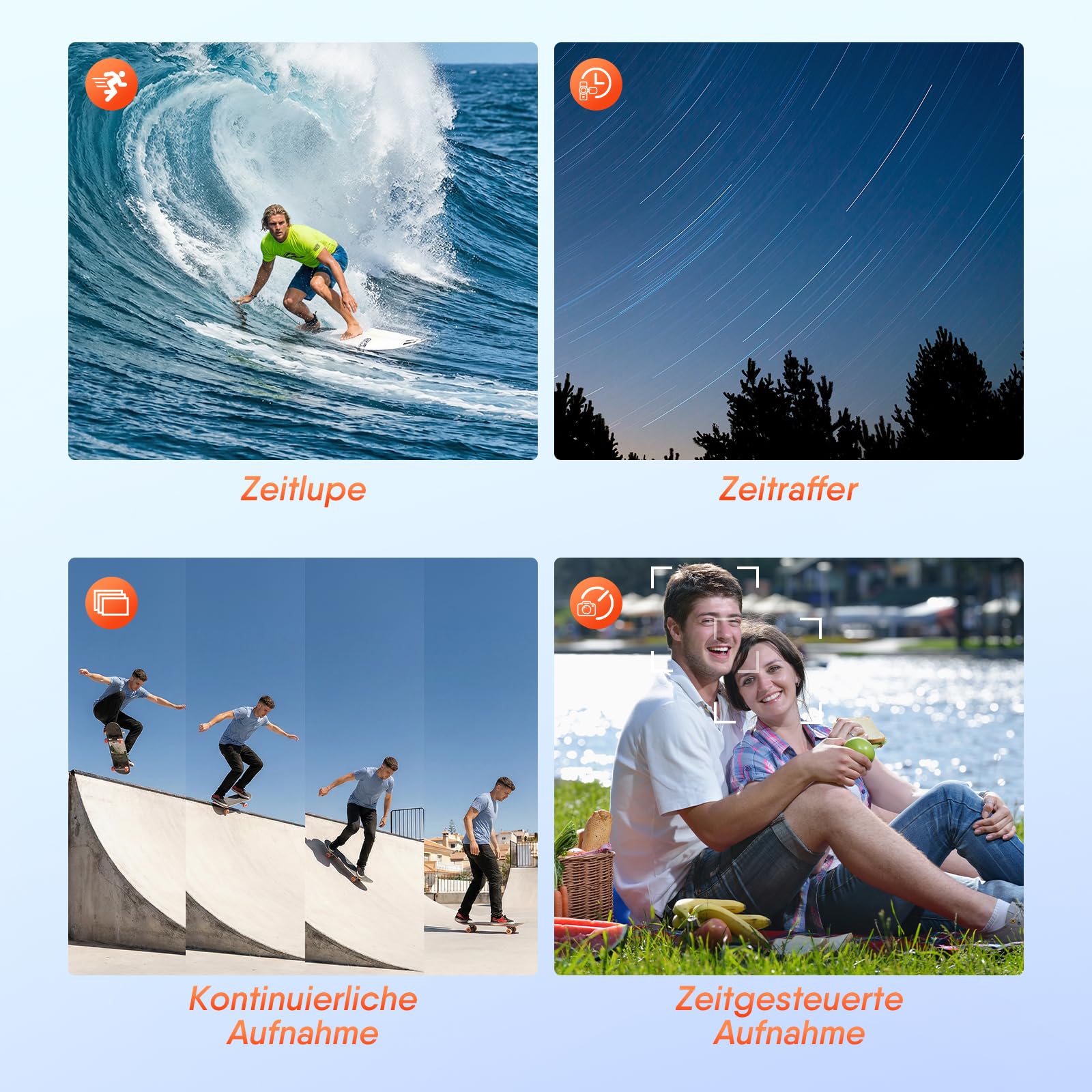 Rollei Sportsline 64 Pro Unterwasserkamera 5K 64MP Digitalkamera wasserdichte Unterwasser Kamera mit Sony 21MP Sensor 18X Digitalzoom EIS Bildstabilisierung Unterwasserkamera-Digitalkamera-Kamera