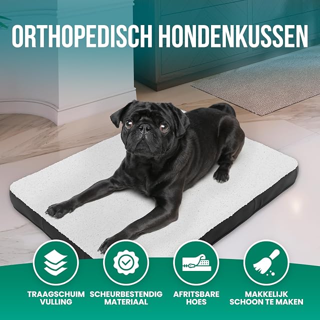 Foto 2 de 8 de Avalo Cojín ortopédico para perros S - 45x65 cm - Lavable/Espuma de memoria/antideslizante