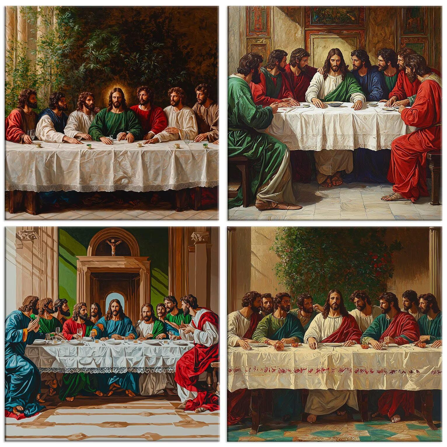 QIANLUOO La última cena 5D Kits de Pintura de Diamantes 70x70cm G-968